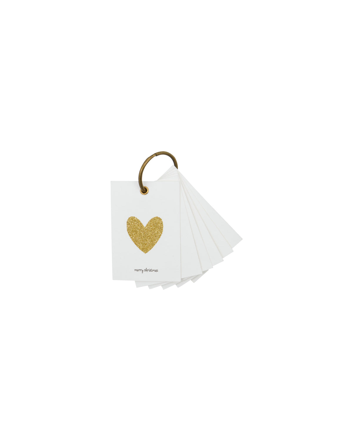 Geschenkanhänger, HDGlitr, Weiß;Gold in Weiß, Gold präsentiert im Onlineshop von KAQTU Design AG. Geschenkzubehör ist von House Doctor