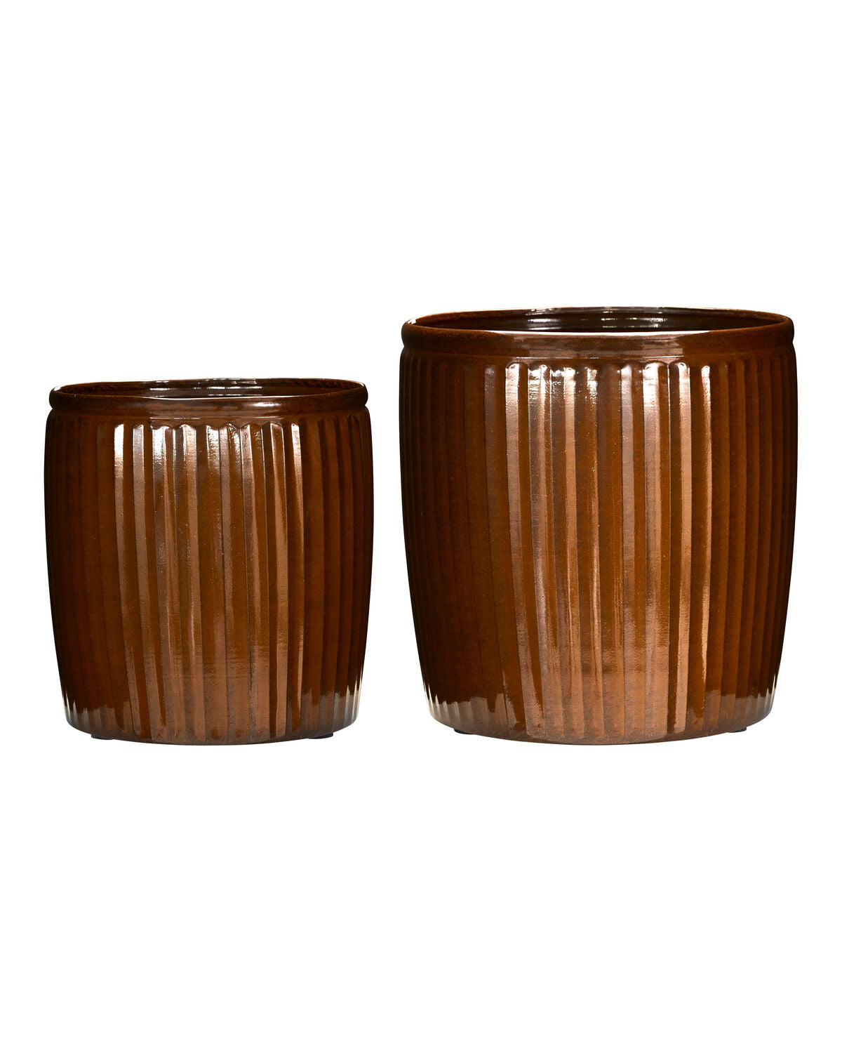 Blumentopf, HDGroove, Braun in Braun präsentiert im Onlineshop von KAQTU Design AG. Pflanzentopf Outdoor ist von House Doctor