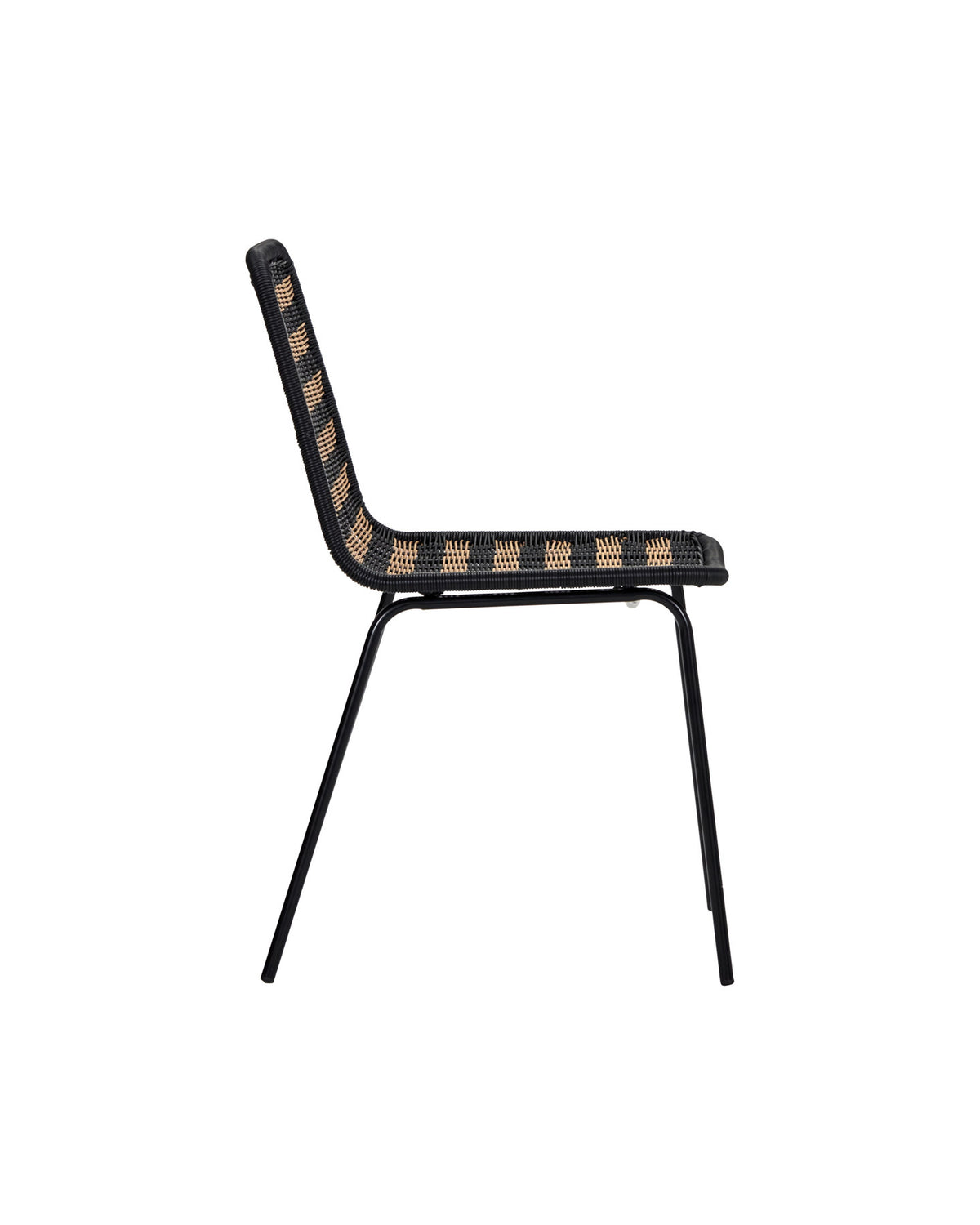 Stuhl, HDHapur, Natur,Schwarz in Natur, Schwarz präsentiert im Onlineshop von KAQTU Design AG. Gartenstuhl ist von House Doctor