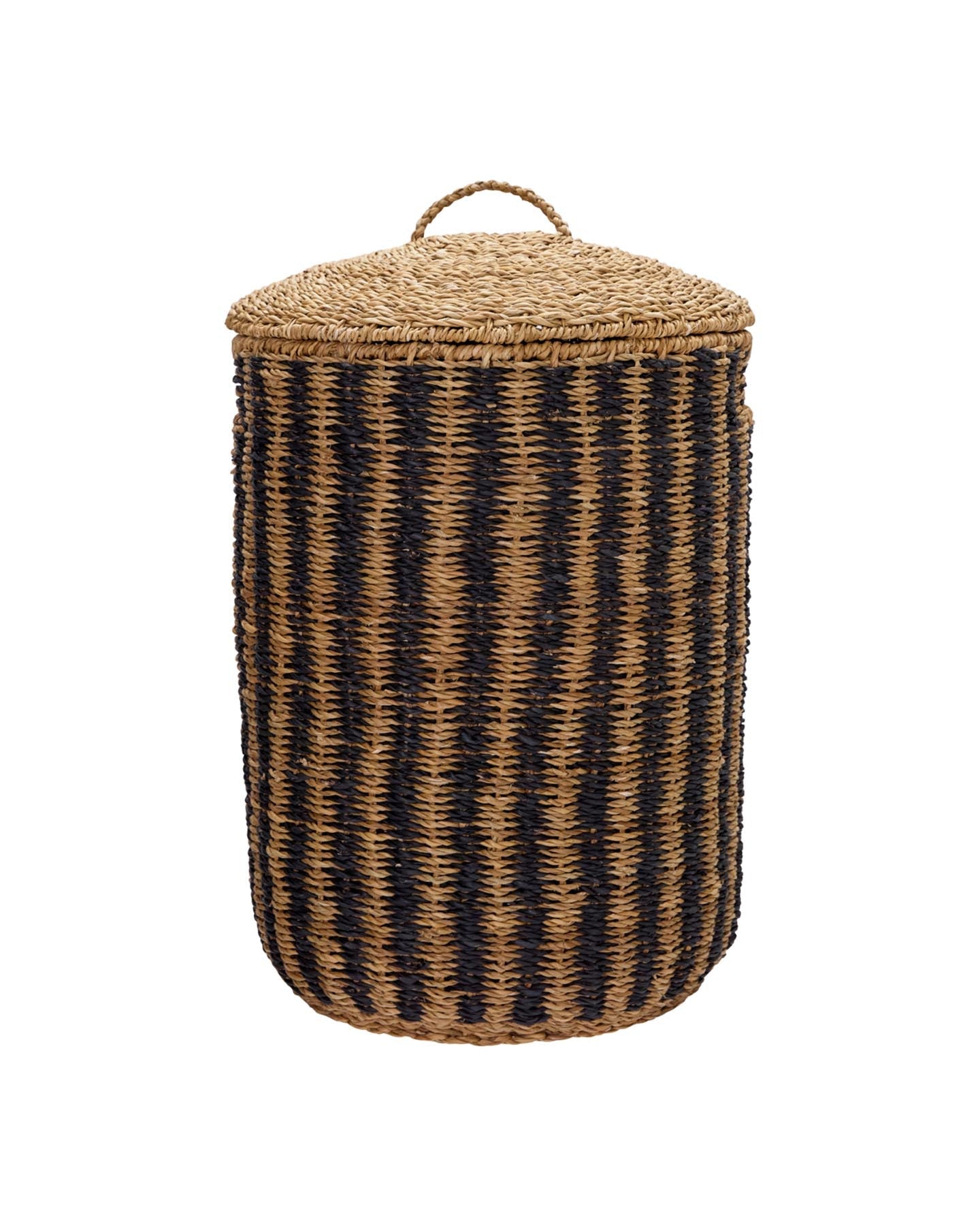 Wäschekörbe, HDCesto, Natur;Schwarz in Natur, Schwarz präsentiert im Onlineshop von KAQTU Design AG. Aufbewahrungskorb ist von House Doctor