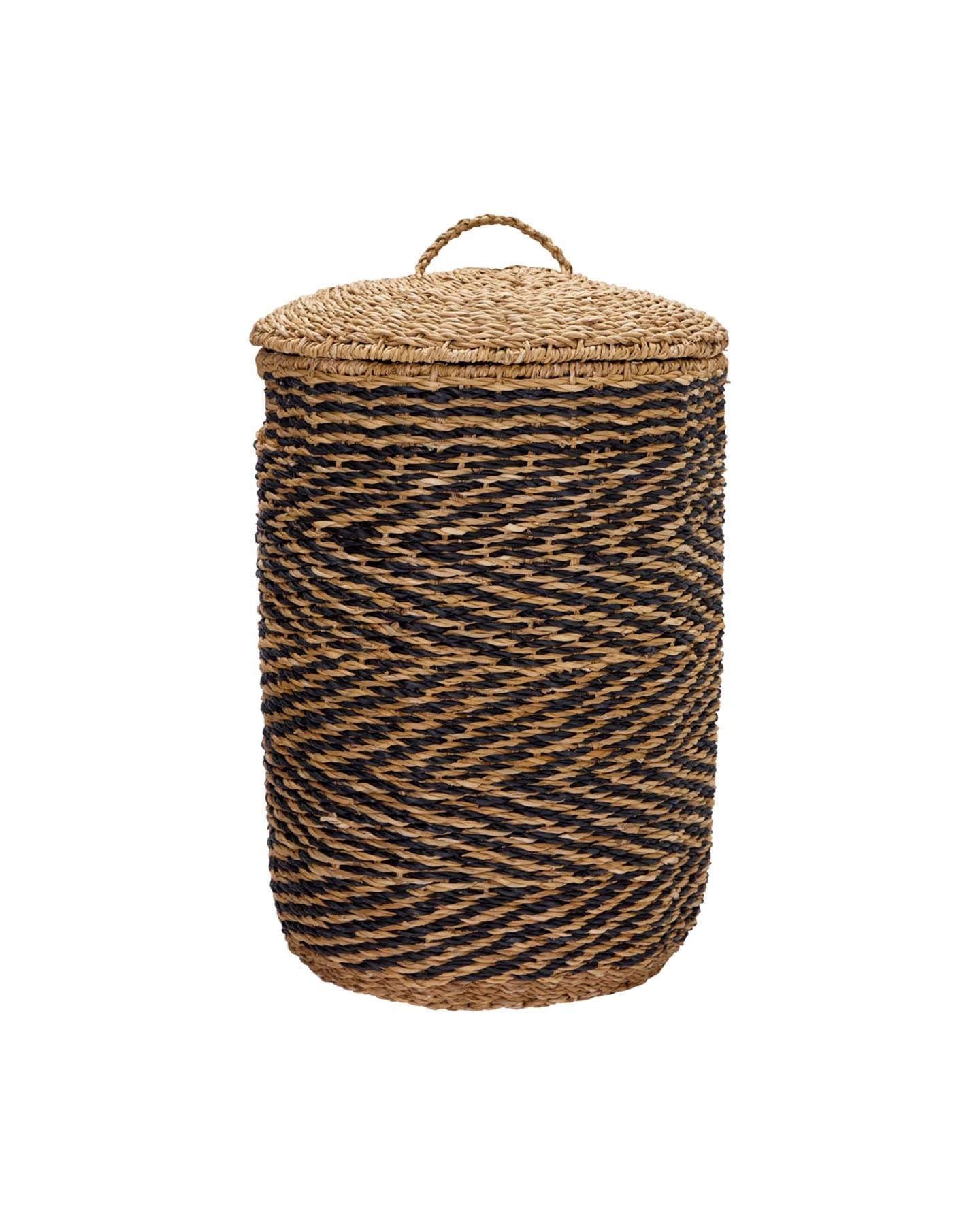 Wäschekörbe, HDCesto, Natur;Schwarz in Natur, Schwarz präsentiert im Onlineshop von KAQTU Design AG. Aufbewahrungskorb ist von House Doctor
