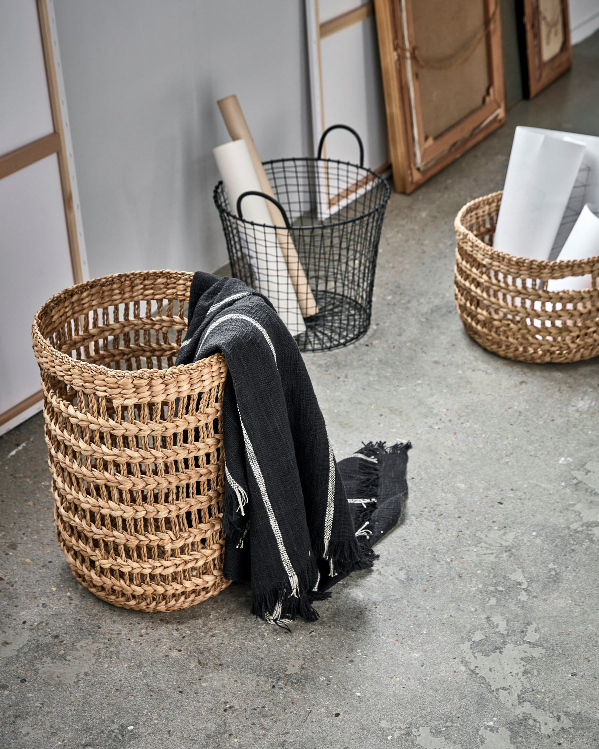 Aufbewahrung, HDRamla, Natur in Natur präsentiert im Onlineshop von KAQTU Design AG. Aufbewährungskörbe ist von House Doctor