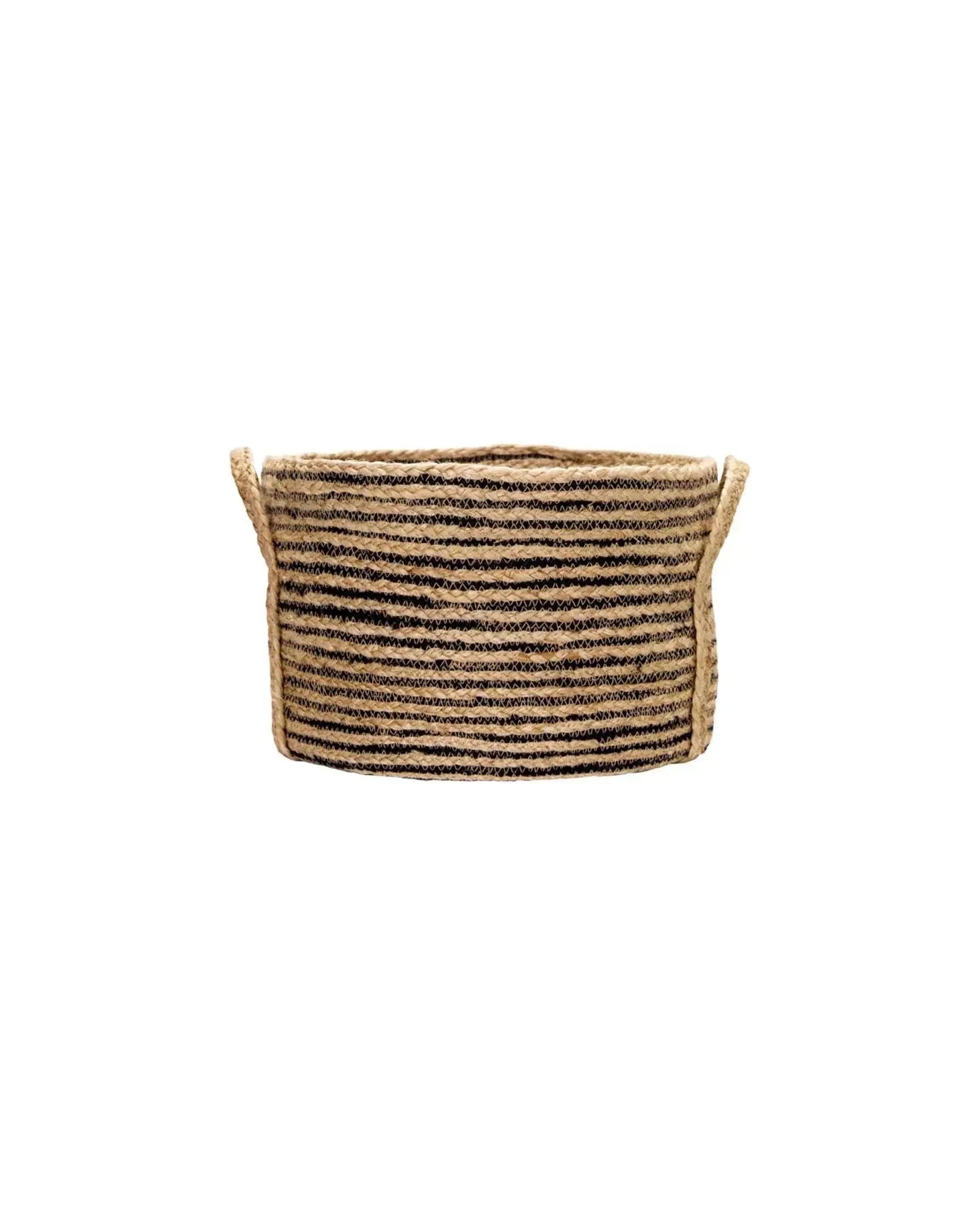 Aufbewahrungskorb, HDDungi, Schwarz;Natur in Schwarz, Natur präsentiert im Onlineshop von KAQTU Design AG. Aufbewahrungskorb ist von House Doctor