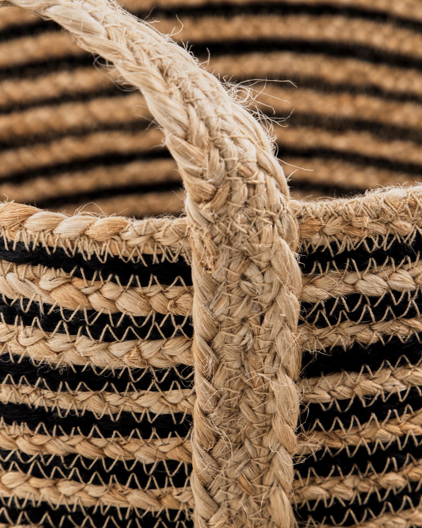 Aufbewahrungskorb, HDDungi, Schwarz;Natur in Schwarz, Natur präsentiert im Onlineshop von KAQTU Design AG. Aufbewahrungskorb ist von House Doctor
