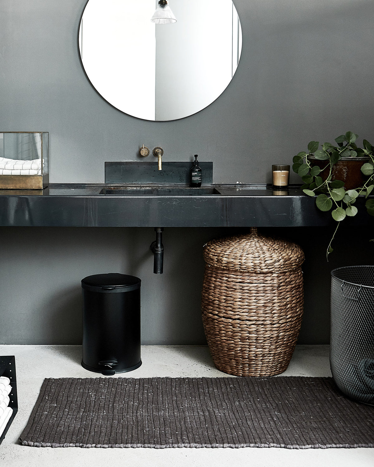 Teppich, Chindi in Grau präsentiert im Onlineshop von KAQTU Design AG. Teppich ist von House Doctor