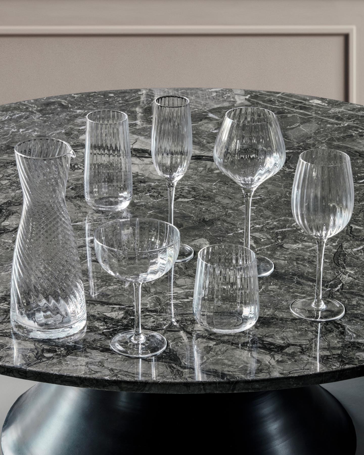 Rotweinglas, HDRill, Klar in Klar präsentiert im Onlineshop von KAQTU Design AG. Wein- & Sektglas ist von House Doctor