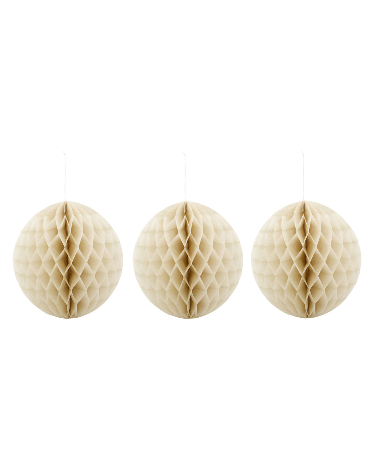 Runde Ornamente HDOrb aus Papier in Elfenbein, Weihnachtszubehör von House Doctor
