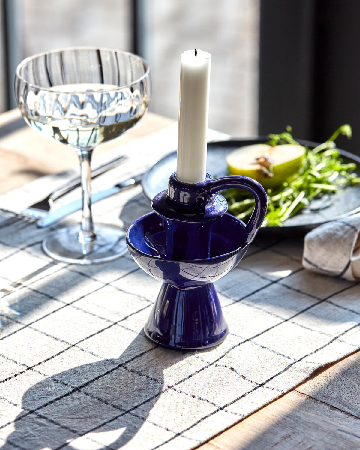 Kerzenständer, HDDiva, Blau in Blau präsentiert im Onlineshop von KAQTU Design AG. Kerzenständer ist von House Doctor