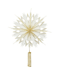Stella dell'albero di Natale, HDAlsta, bianca; oro