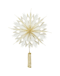 Stella dell'albero di Natale, HDAlsta, bianca; oro