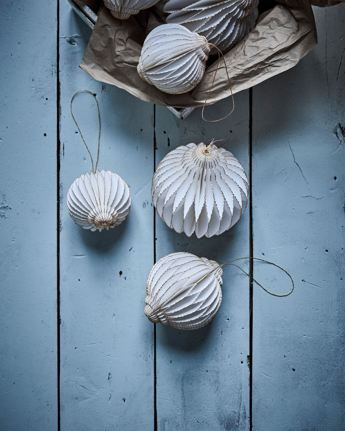 Ornamente, HDAlsta, Off-White;Gold in Off-White, Gold präsentiert im Onlineshop von KAQTU Design AG. Weihnachtszubehör ist von House Doctor