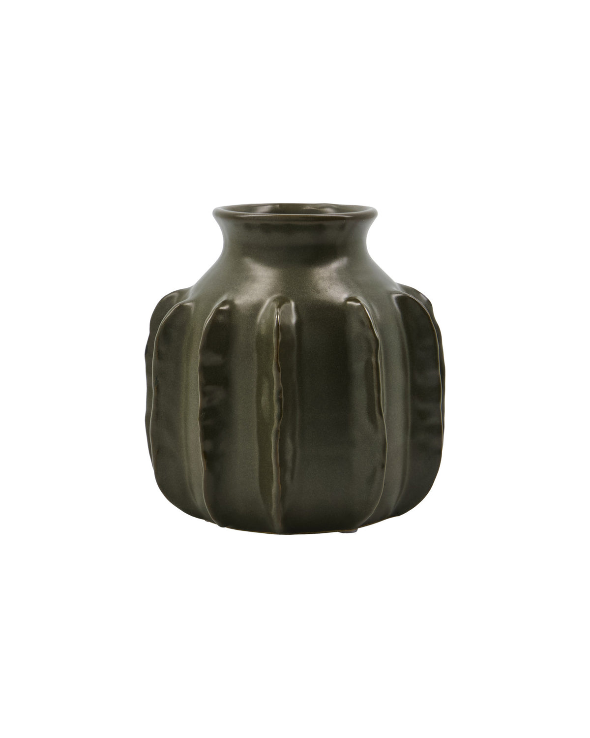 Vase, HDCactus, Dunkelgrün in Dunkelgrün präsentiert im Onlineshop von KAQTU Design AG. Vase ist von House Doctor
