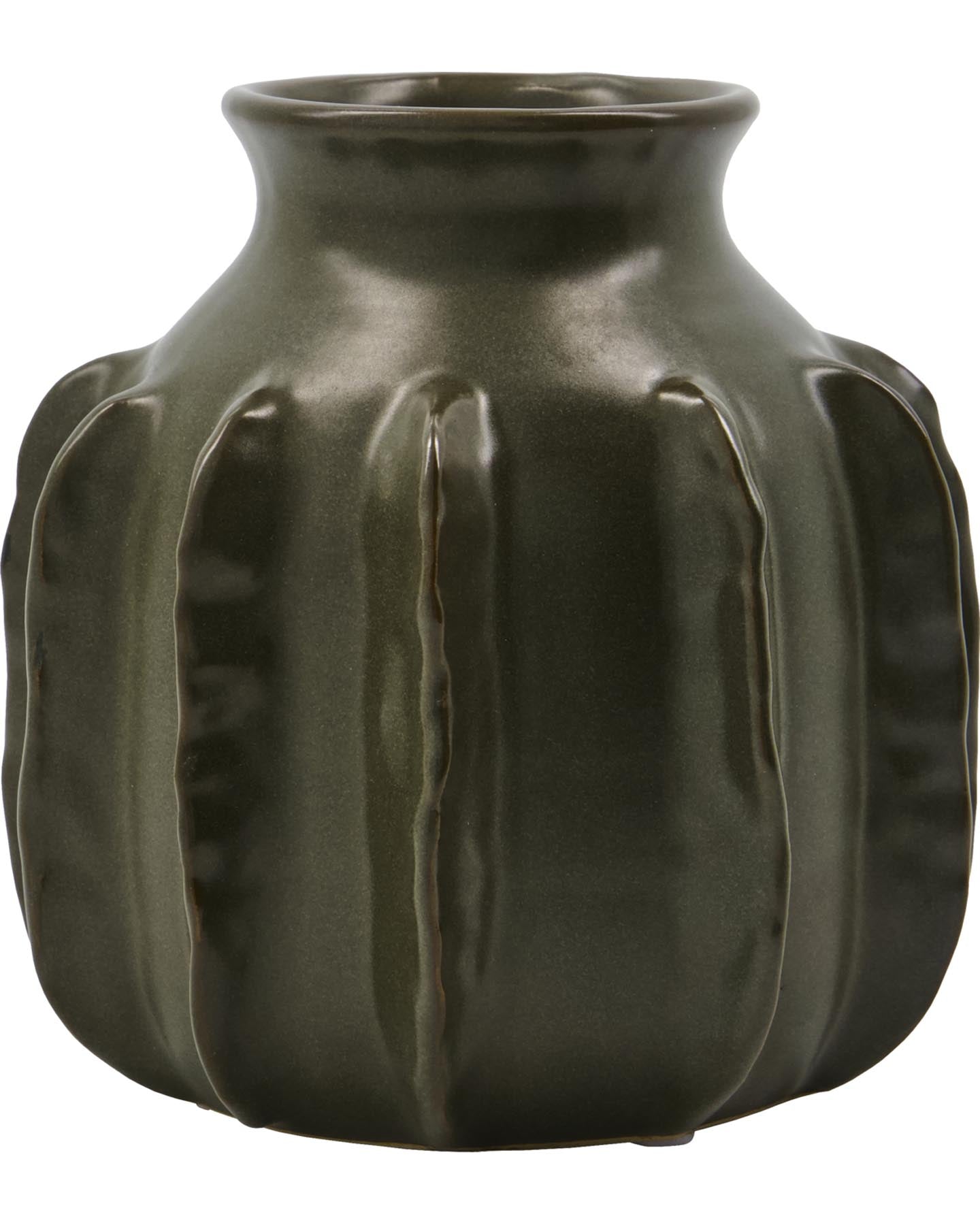 Vase, HDCactus, Dunkelgrün in Dunkelgrün präsentiert im Onlineshop von KAQTU Design AG. Vase ist von House Doctor