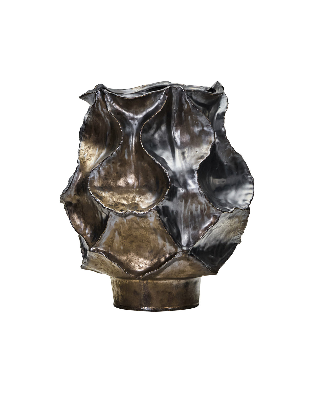 Vase, HDWaves, Antik-Metall in Antik-Metall präsentiert im Onlineshop von KAQTU Design AG. Vase ist von House Doctor