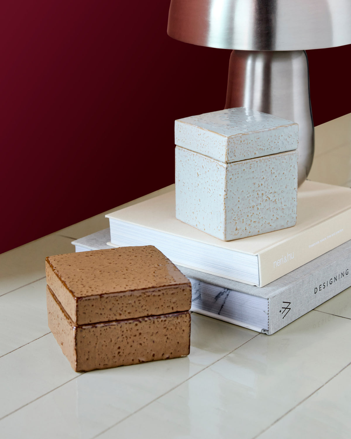 Aufbewahrungsschachteln, HDTreasure, Braun,Hellblau in Braun, Hellblau präsentiert im Onlineshop von KAQTU Design AG. Aufbewahrungskisten ist von House Doctor
