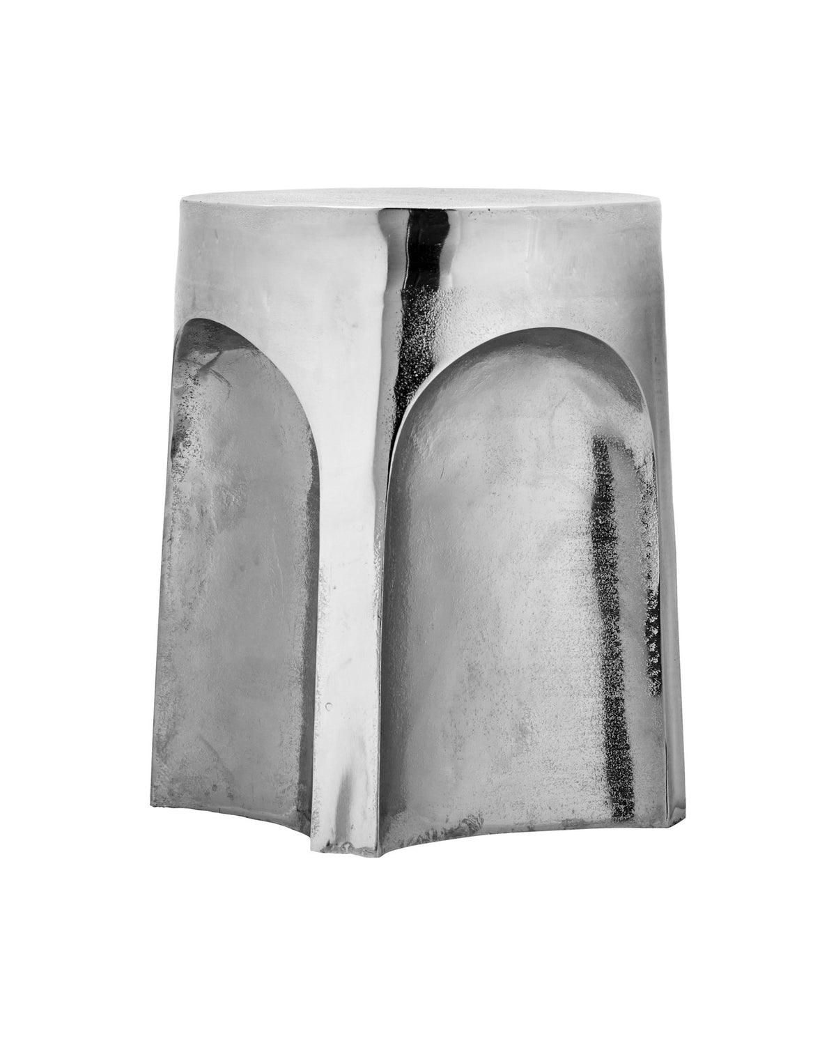 Beistelltisch, HDRiga, Silber-Finish in Silberfarben präsentiert im Onlineshop von KAQTU Design AG. Beistelltisch ist von House Doctor