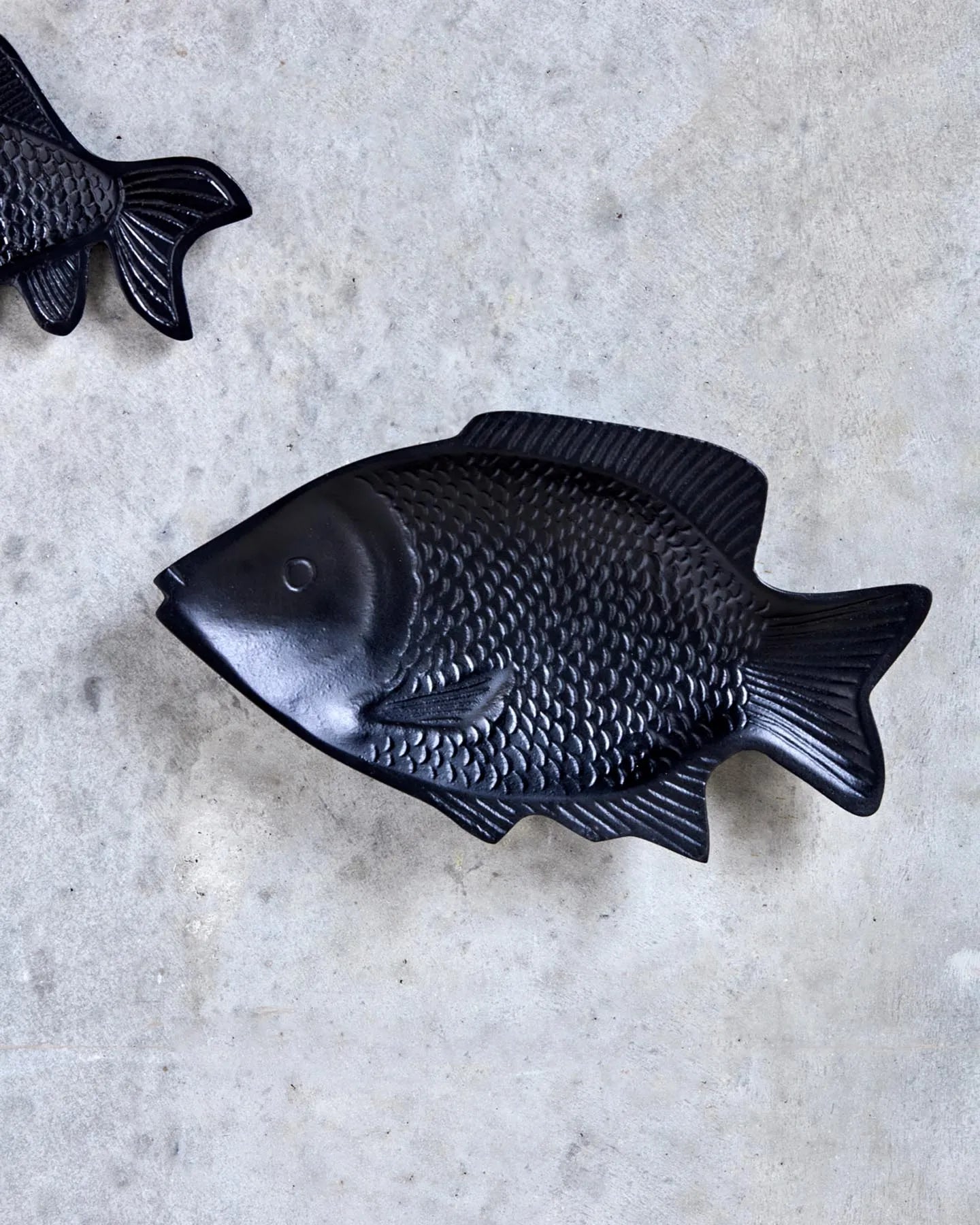 Wandobjekt, HDFish, Schwarz in Schwarz präsentiert im Onlineshop von KAQTU Design AG. Wand-Dekoration ist von House Doctor