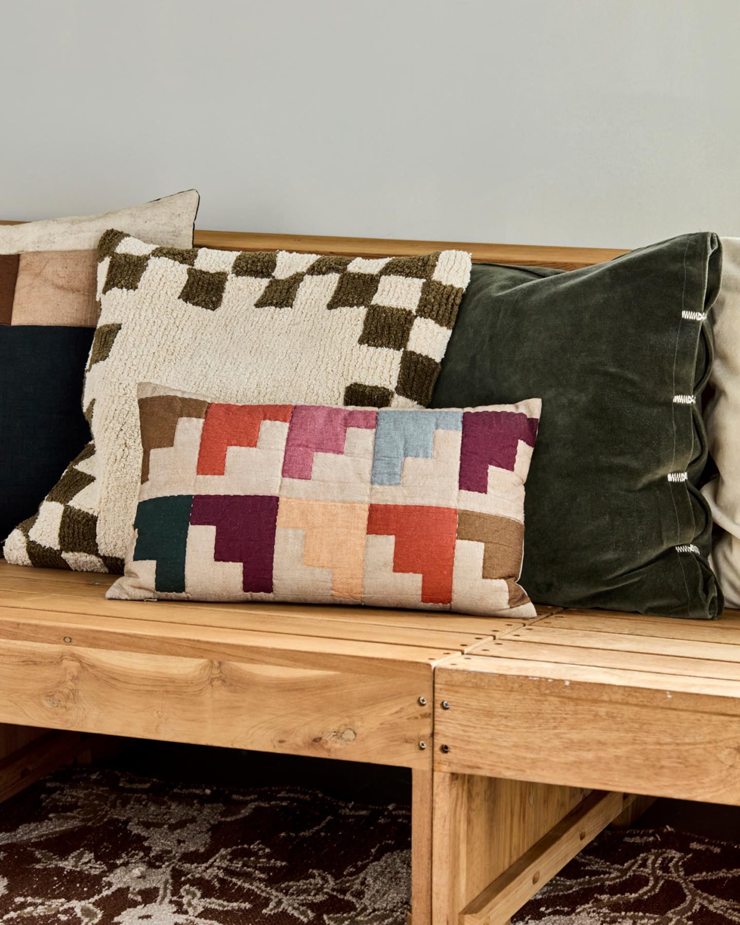 Kissenbezug, HDBlock, Bunt in Bunt präsentiert im Onlineshop von KAQTU Design AG. Deko Kissenbezug ist von House Doctor