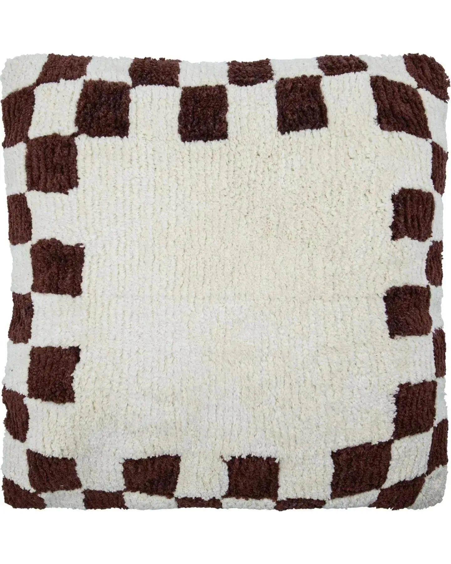 Kissenbezug, HDChess, Braun;Off-White in Braun, Off-White präsentiert im Onlineshop von KAQTU Design AG. Deko Kissenbezug ist von House Doctor