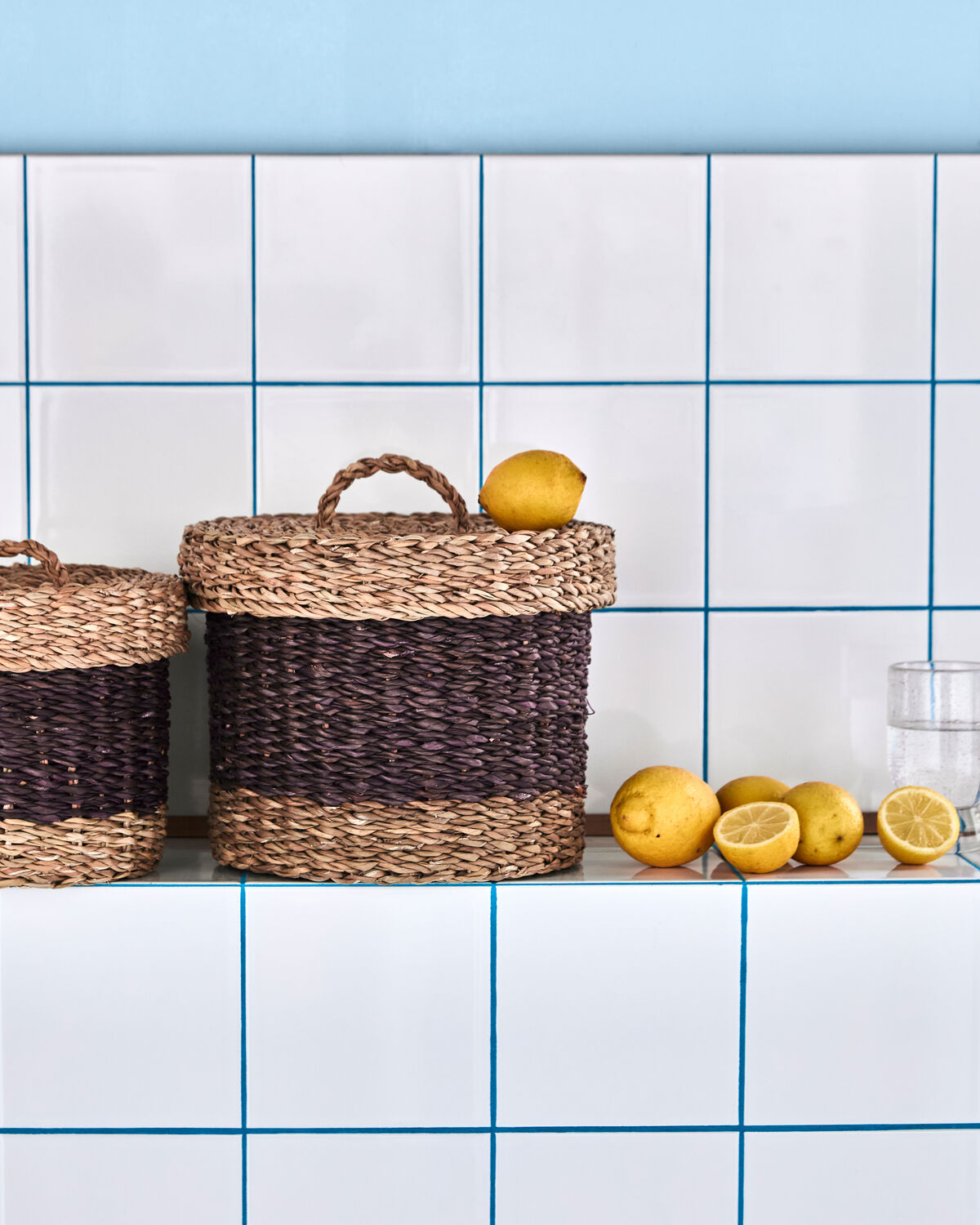 Aufbewahrungskörbe, HDRangi, Pflaume in Pflaume präsentiert im Onlineshop von KAQTU Design AG. Aufbewahrungskorb ist von House Doctor