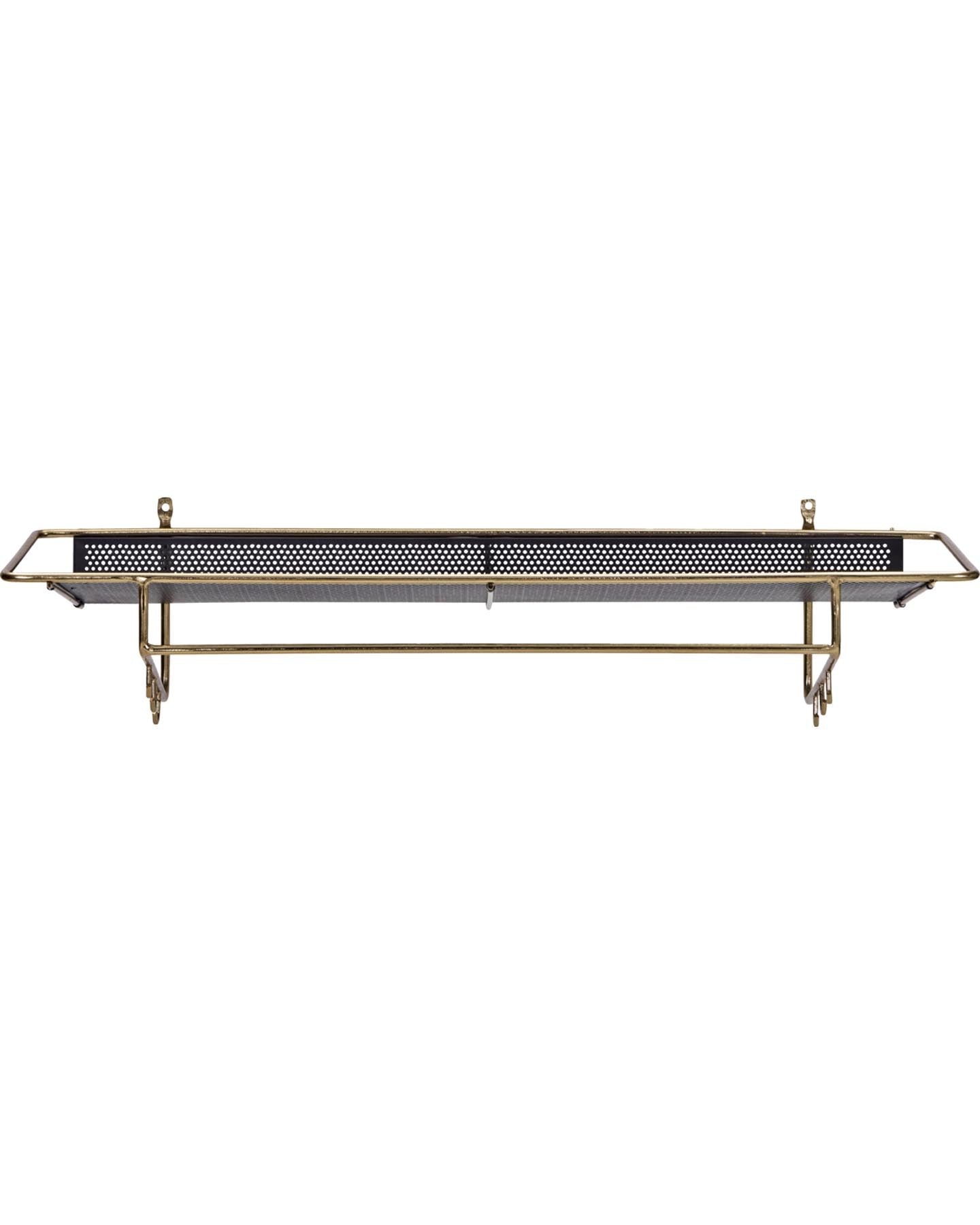 Regal, HDWally, Antikes Messing-Finish;Schwarz in Antikes Messing-Finish, Schwarz präsentiert im Onlineshop von KAQTU Design AG. Wandregal ist von House Doctor