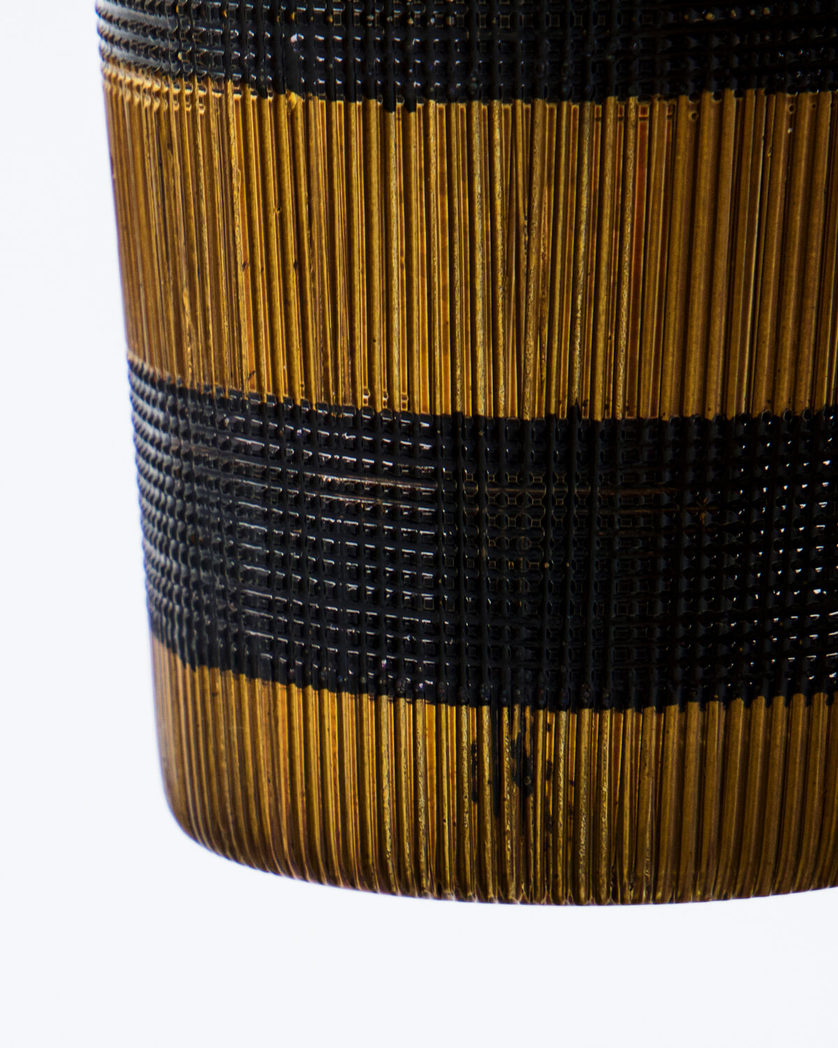 Teelichthalter, HDStripe, Braun;Schwarz in Braun, Schwarz präsentiert im Onlineshop von KAQTU Design AG. Kerzenständer ist von House Doctor
