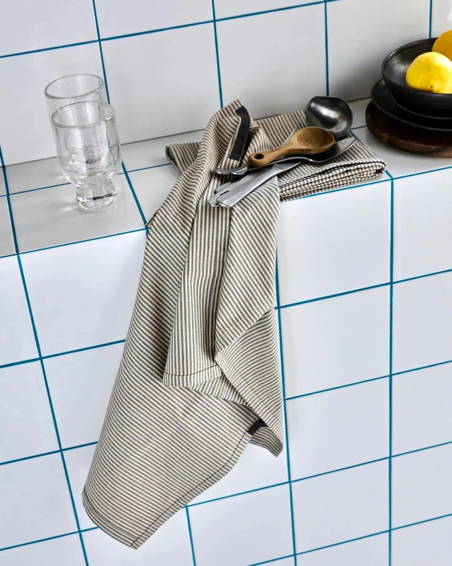 Geschirrhandtücher, HDCook, Dunkelgrau in Dunkelgrau präsentiert im Onlineshop von KAQTU Design AG. Küchentuch ist von House Doctor