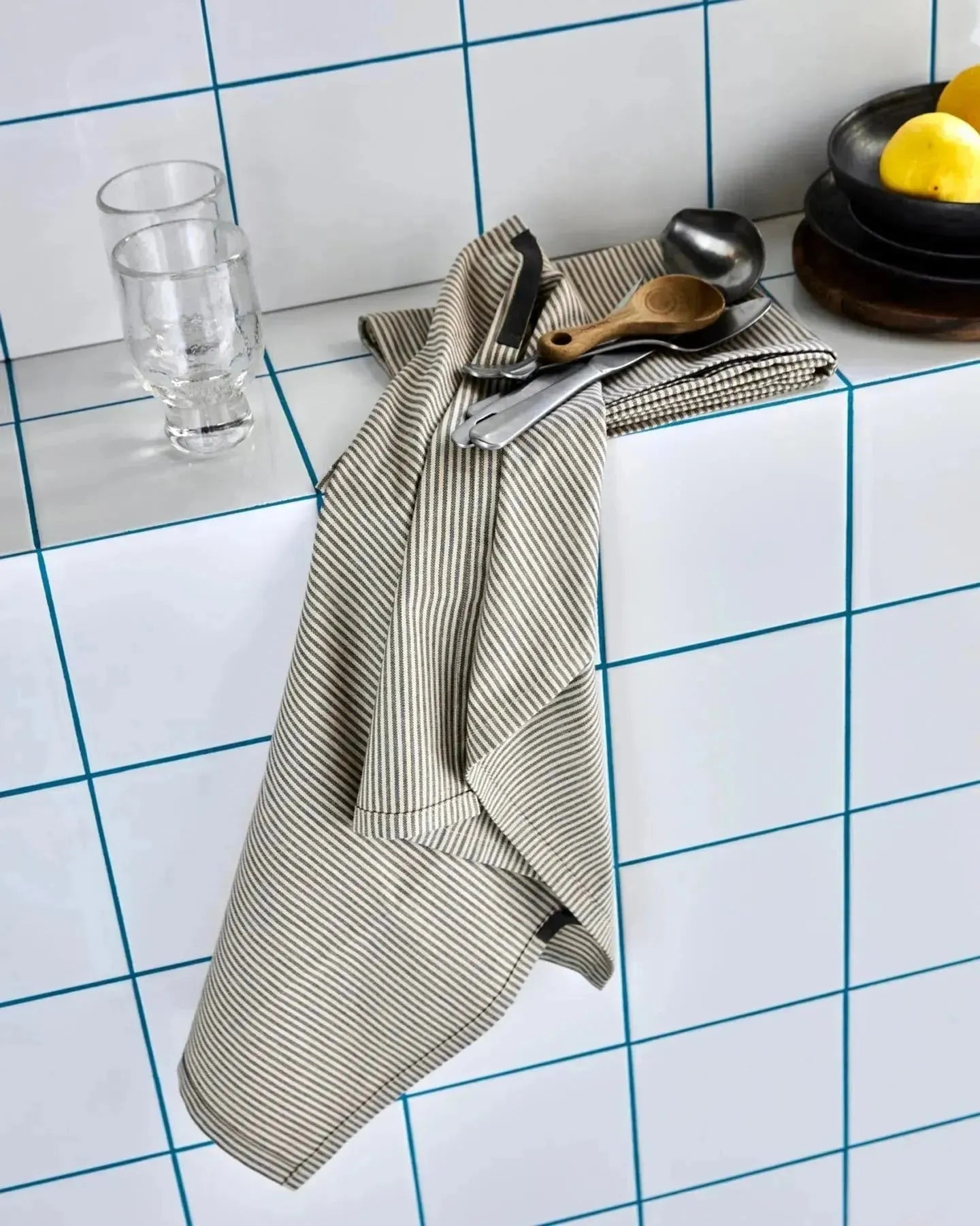 Geschirrhandtücher, HDCook, Dunkelgrau in Dunkelgrau präsentiert im Onlineshop von KAQTU Design AG. Küchentuch ist von House Doctor