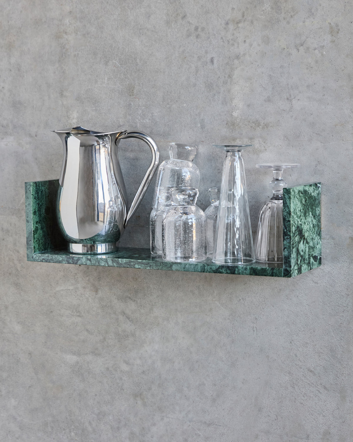 Regal, HDMarr, Grüner marmor in Grüner marmor präsentiert im Onlineshop von KAQTU Design AG. Wandregal ist von House Doctor
