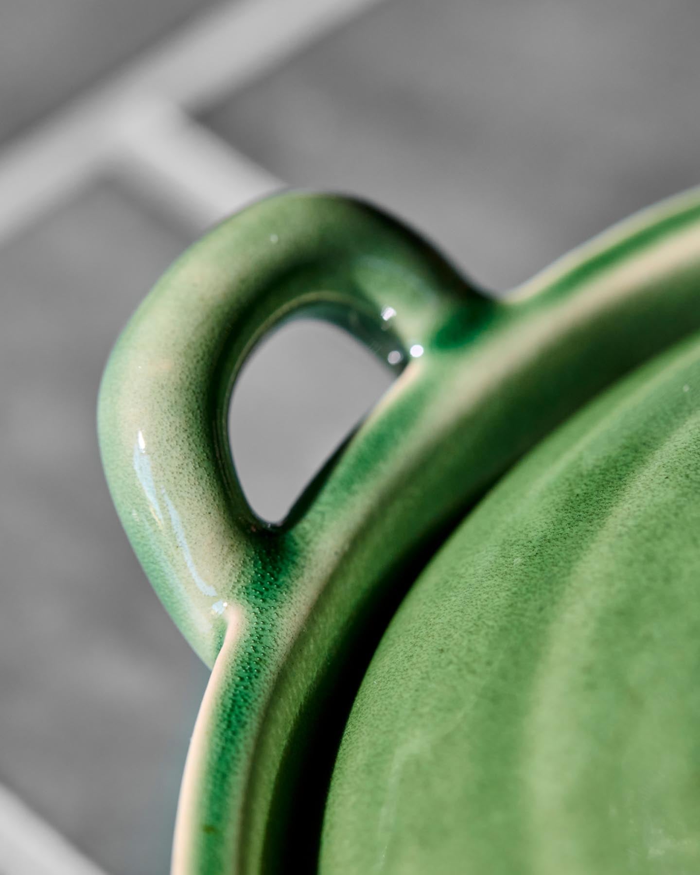Glass with lid, Hddiva, green