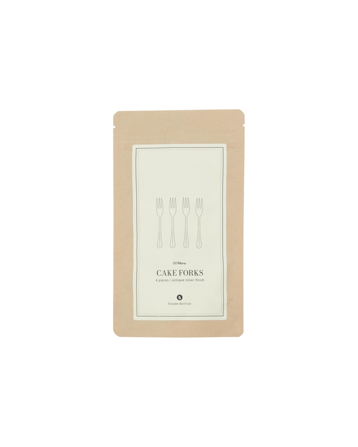 Elegante Kuchengabeln HDMora von House Doctor im edlen Silber-Finish. Ideal für Desserts und besondere Anlässe, vereinen Stil und Funktionalität.