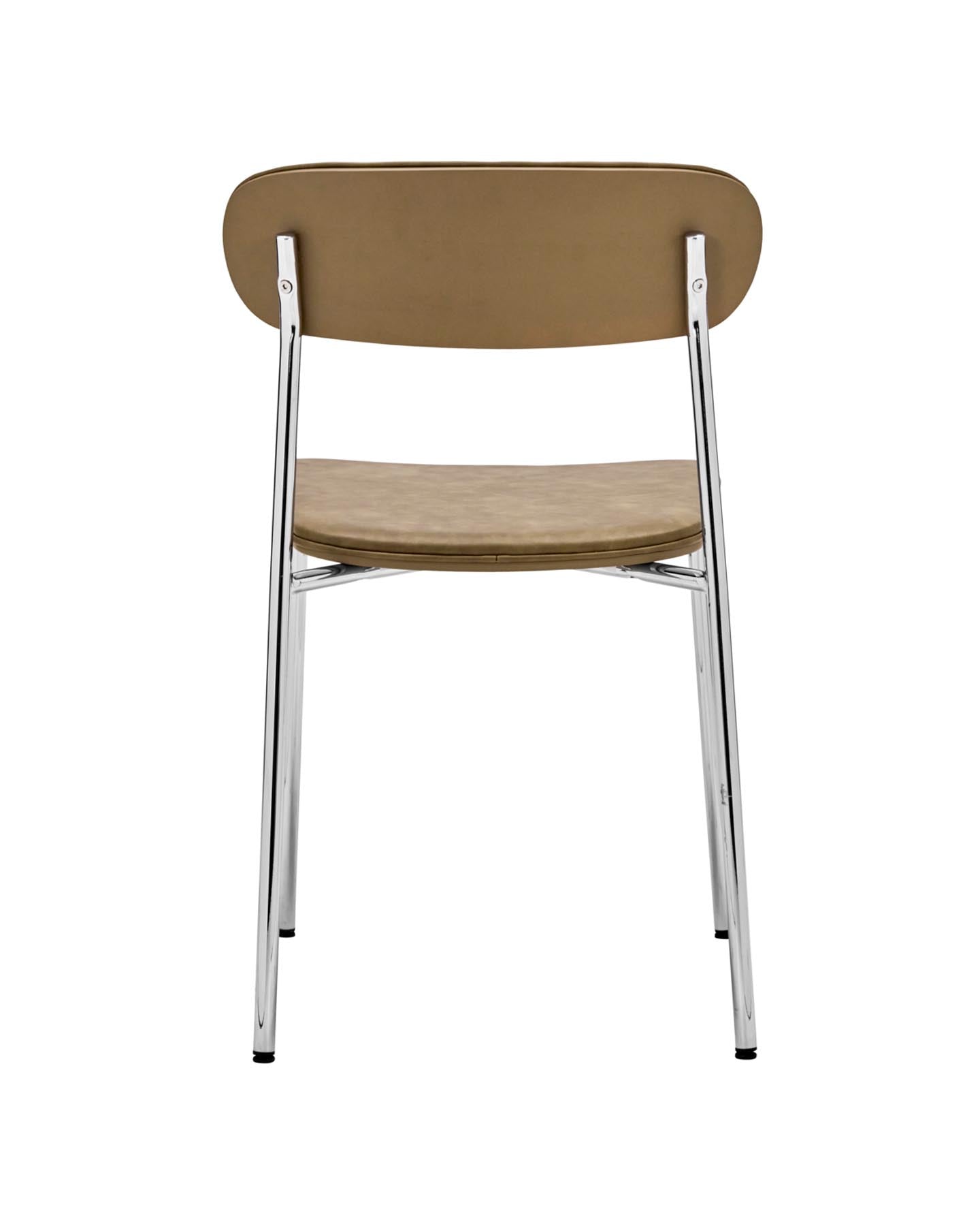 Stuhl, HDPova, [Empty];Khaki in Crome, Khaki präsentiert im Onlineshop von KAQTU Design AG. Stuhl ist von House Doctor