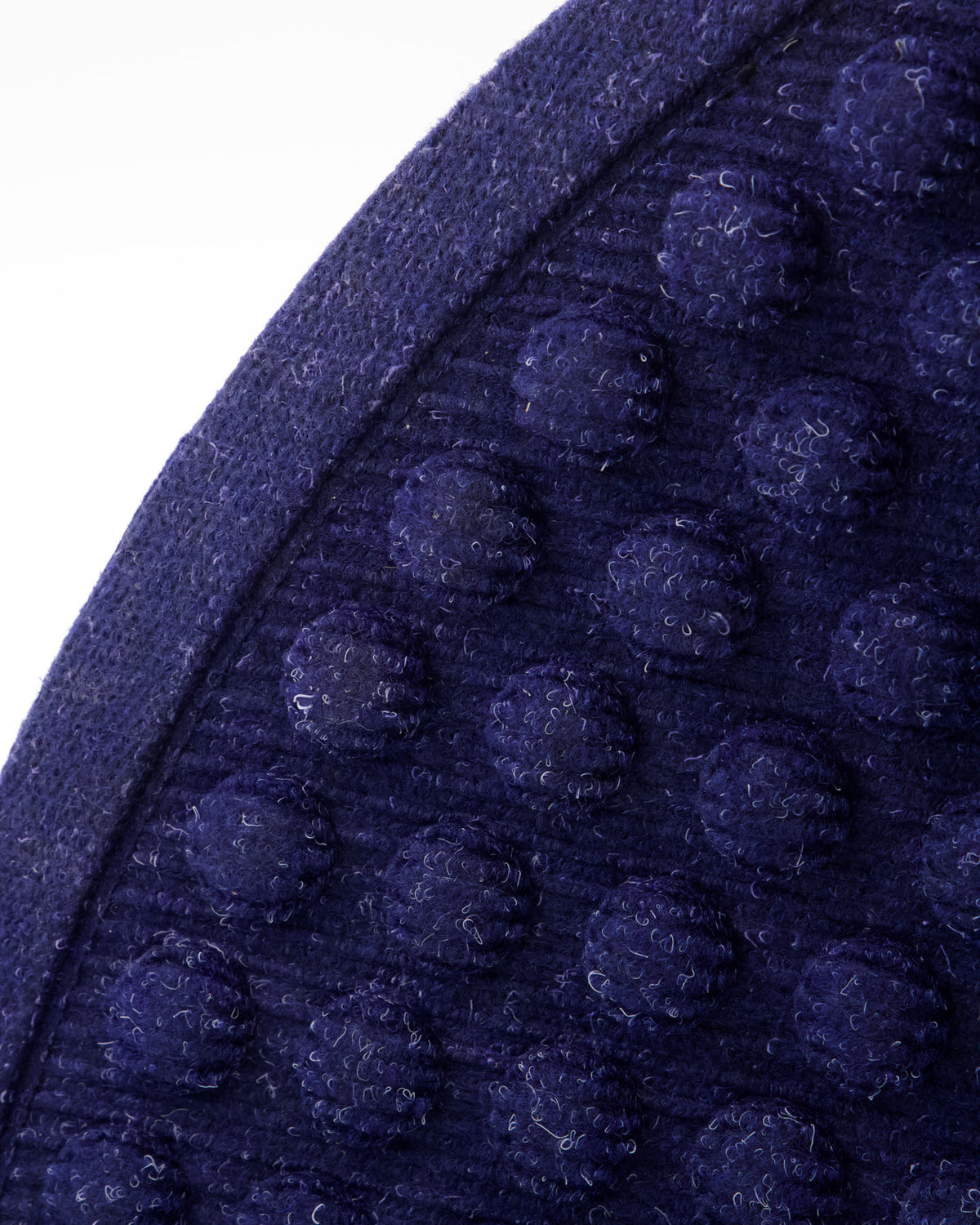 Blaue halbrunde Fussmatte HDEntry von House Doctor mit strukturierter Oberfläche aus Polypropylen