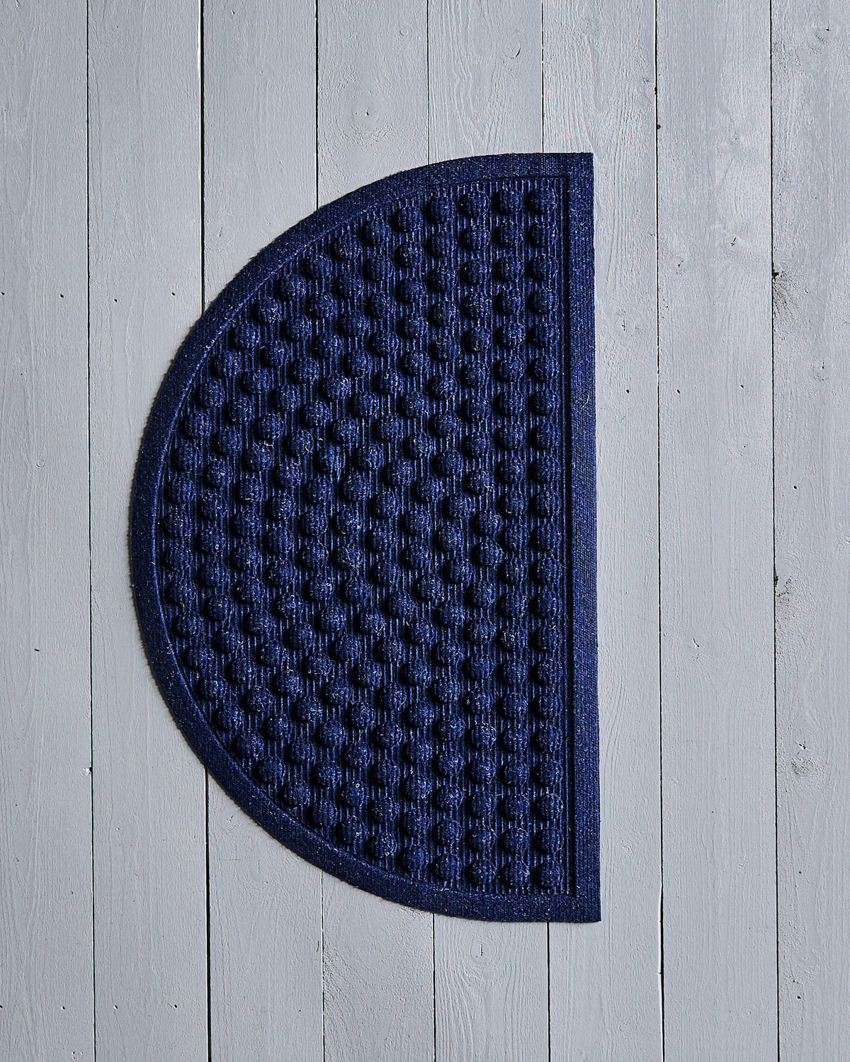 Blaue halbrunde Fussmatte HDEntry von House Doctor mit strukturierter Oberfläche aus Polypropylen;Blaue halbrunde Fussmatte HDEntry von House Doctor mit strukturierter Oberfläche aus Polypropylen;Blaue halbrunde Fussmatte HDEntry von House Doctor mit strukturierter Oberfläche aus Polypropylen