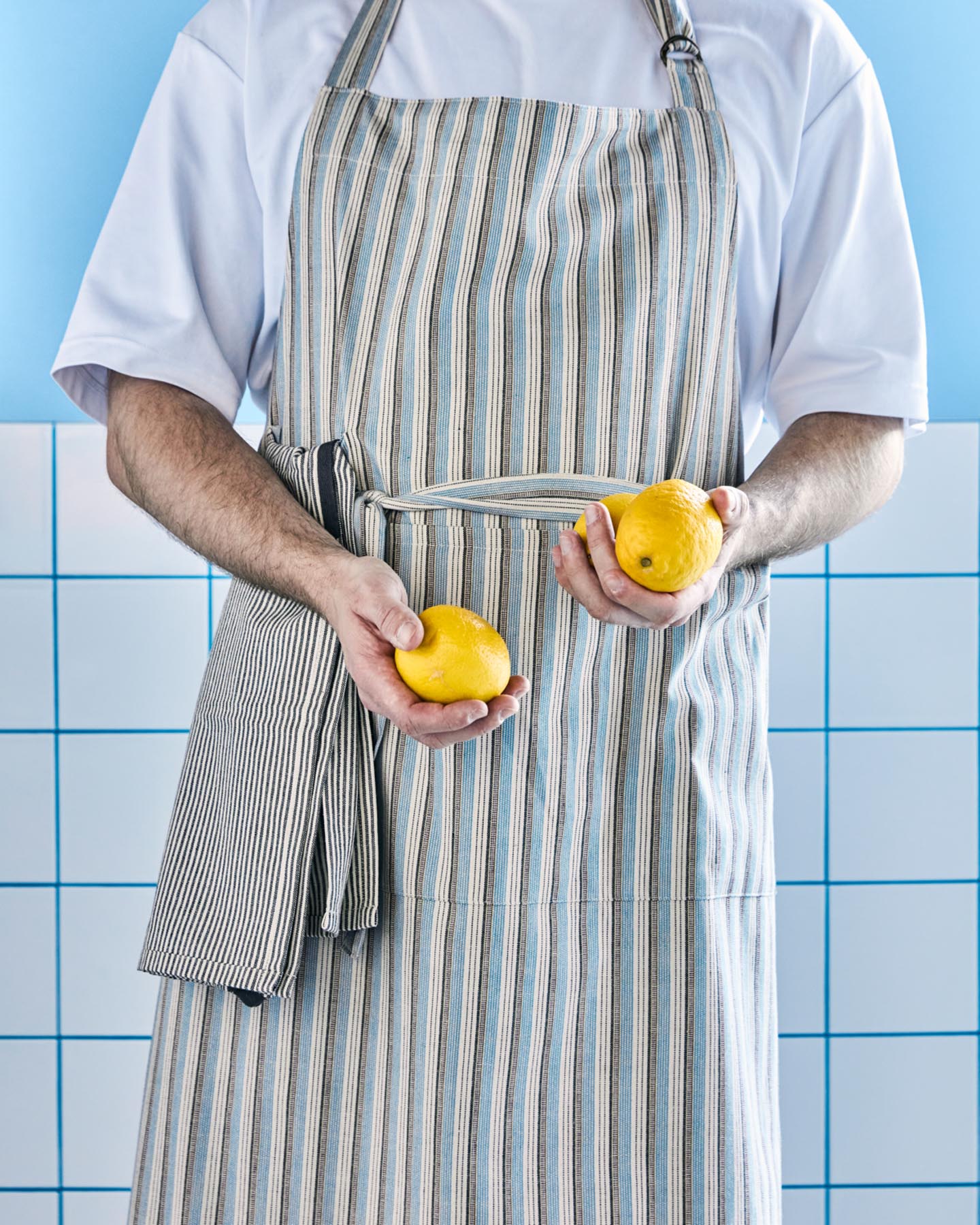 Schürze, HDCook, Blau;Sand in Blau, Sand präsentiert im Onlineshop von KAQTU Design AG. Küchentuch ist von House Doctor