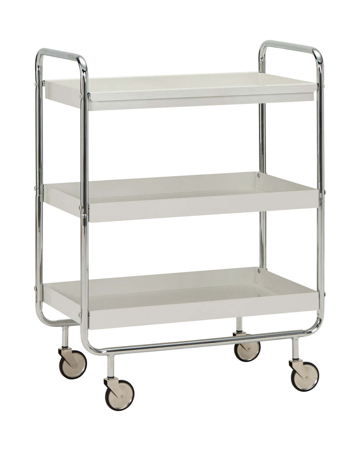 Trolley, HDRoll, Large, Off-White, Crome in Off-white präsentiert im Onlineshop von KAQTU Design AG. Servierwagen ist von House Doctor