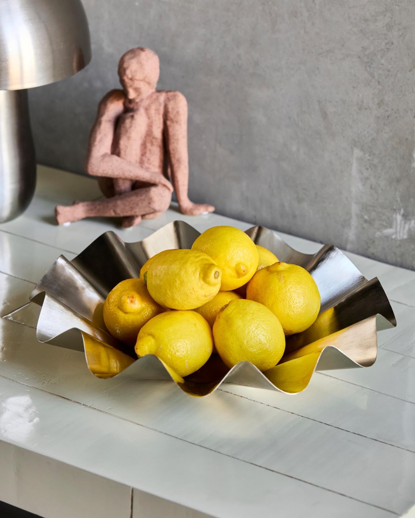 Schüssel, HDFlood, Gebürstetes Silber-Finish in Gebürstetes Silber-Finish präsentiert im Onlineshop von KAQTU Design AG. Vase ist von House Doctor