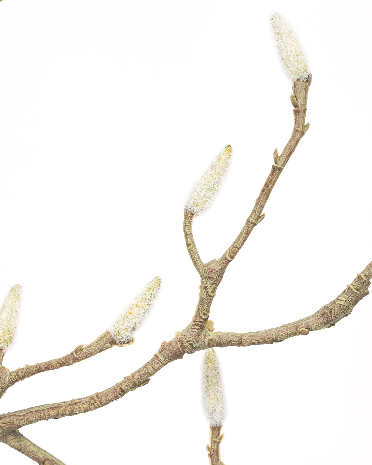 Weisser Kunstzweig HDMagnolia von House Doctor mit schlanken Stielen und weissen Blättern