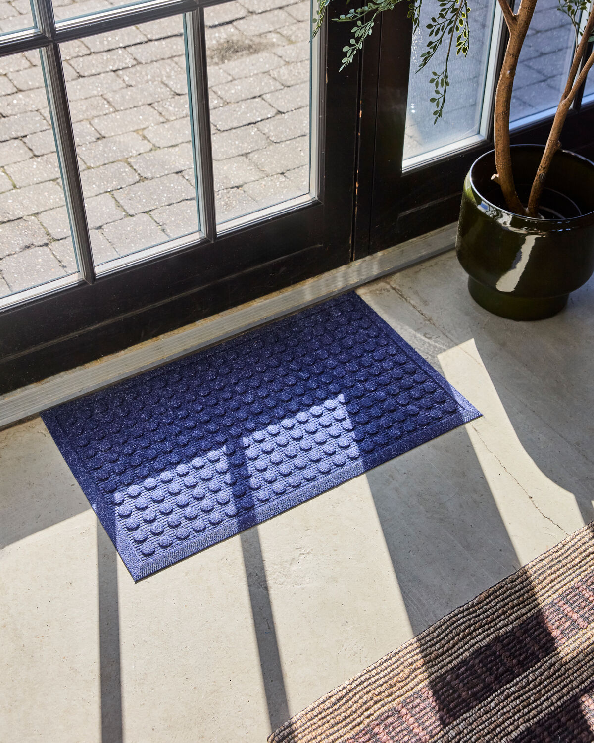 Fußmatte, HDEntry, Rectangle, Blau in Blue präsentiert im Onlineshop von KAQTU Design AG. Fussmatte ist von House Doctor
