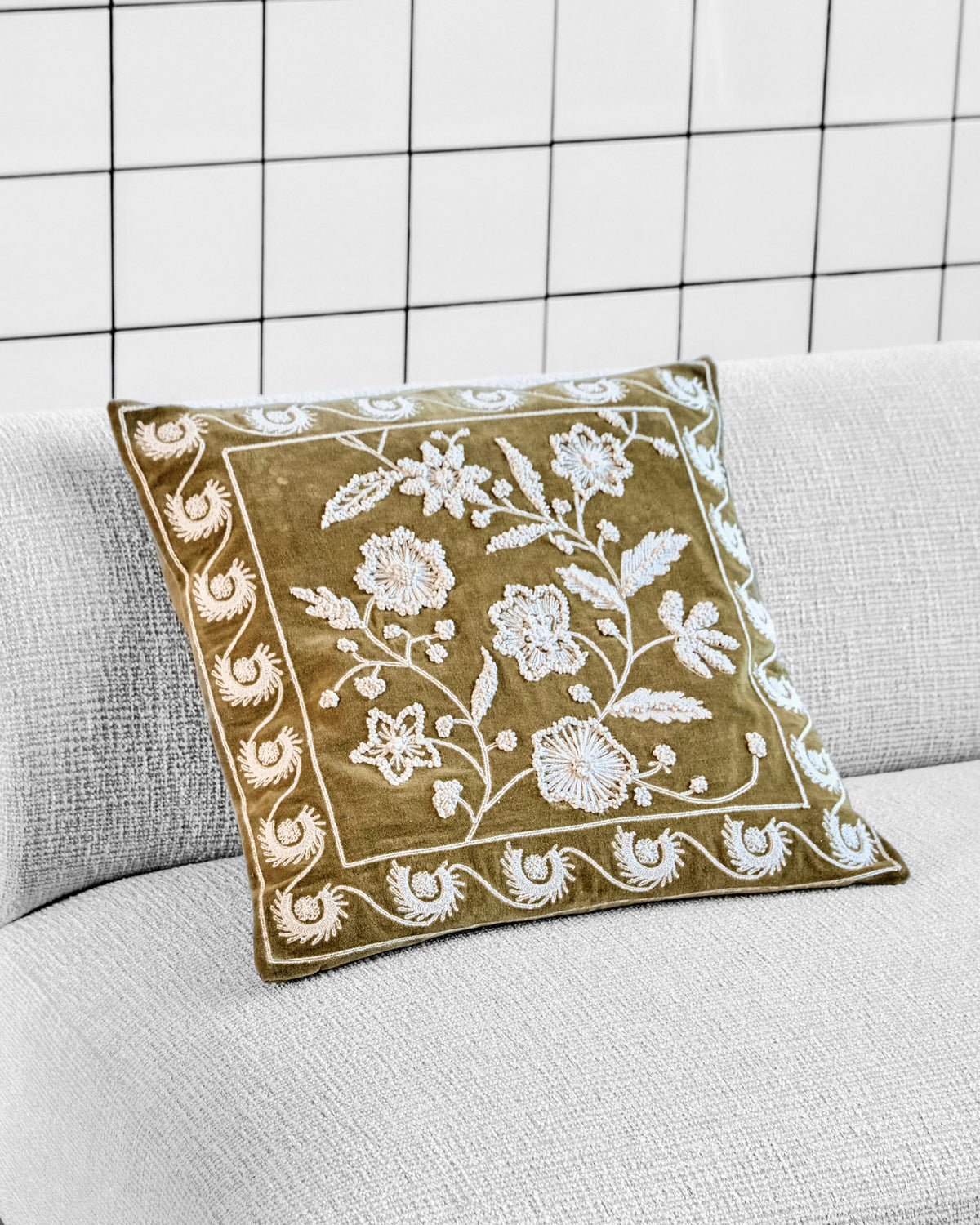 Kissenbezug, HDRica, Senfgelb, Off-White in Mustard präsentiert im Onlineshop von KAQTU Design AG. Kissenbezug ist von House Doctor