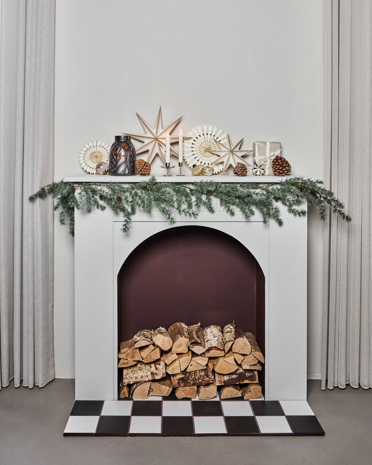 Girlande, HDPine, Grün in Green präsentiert im Onlineshop von KAQTU Design AG. Weihnachtszubehör ist von House Doctor