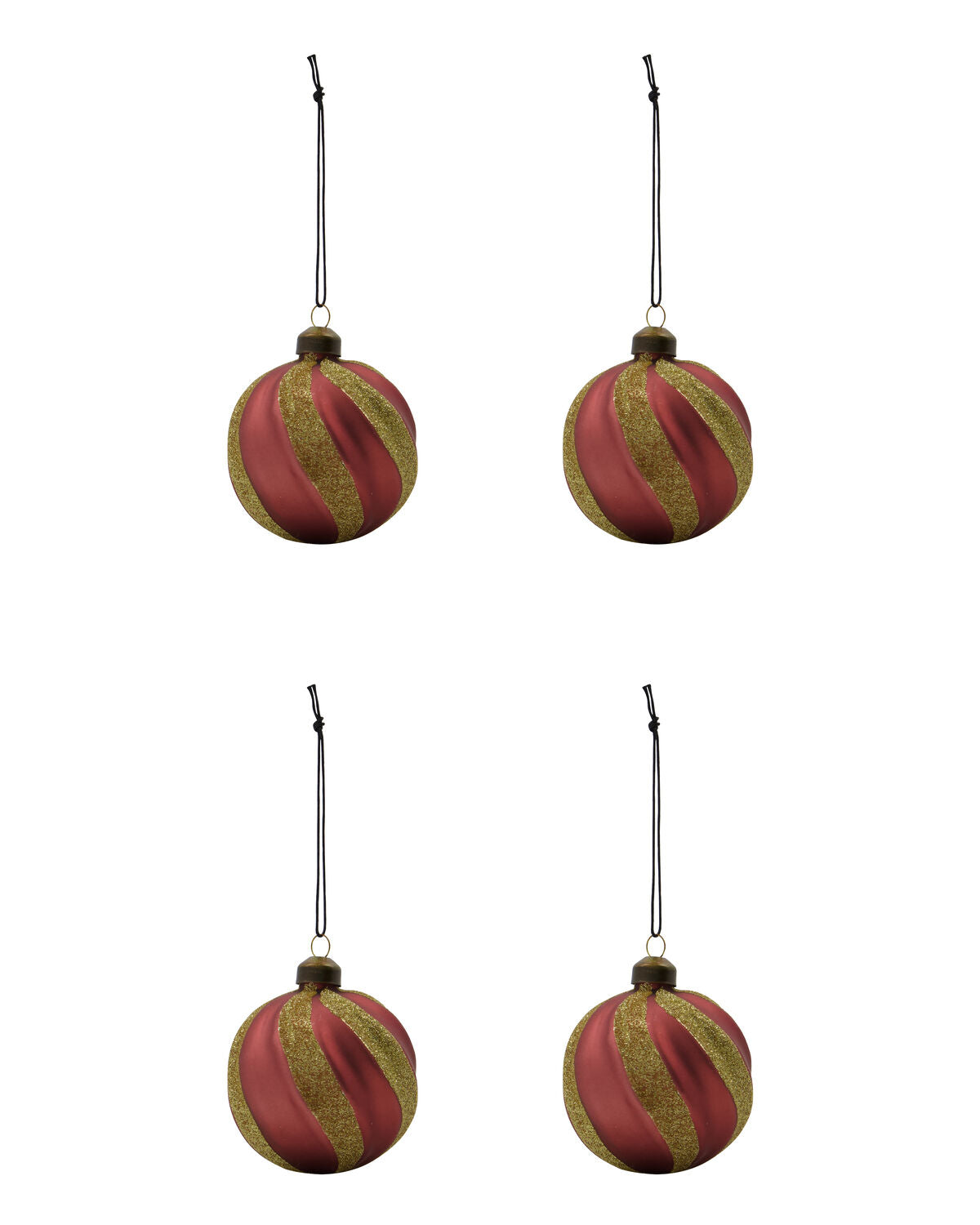 Weihnachtsschmuck, HDSwirl, Staubrot in Dusty red präsentiert im Onlineshop von KAQTU Design AG. Weihnachtszubehör ist von House Doctor