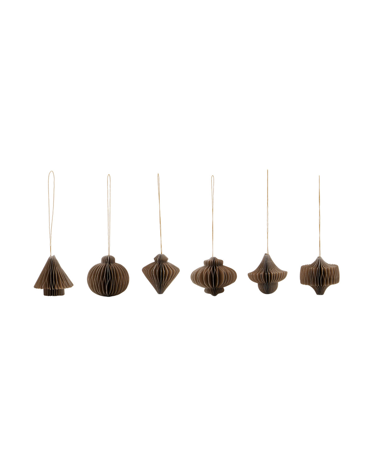 Weihnachtsschmuck, HDComb, Hellbraun in Light brown präsentiert im Onlineshop von KAQTU Design AG. Ornament ist von House Doctor