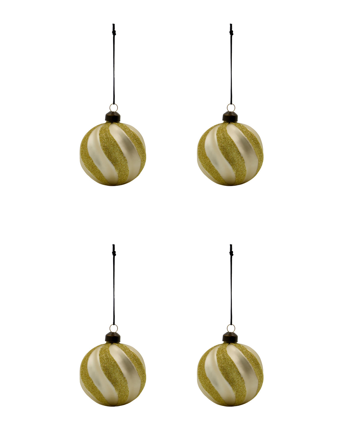 Weihnachtsschmuck, HDSwirl, Champagner in Champagne präsentiert im Onlineshop von KAQTU Design AG. Ornament ist von House Doctor