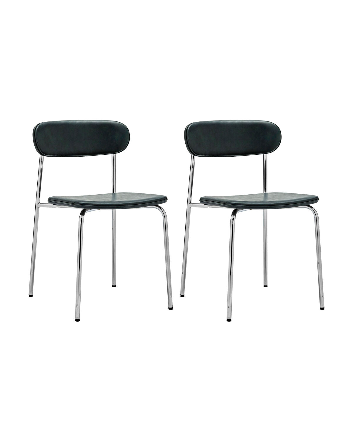 Stuhl, HDPova, Crome, Dunkelgrün in Chrome präsentiert im Onlineshop von KAQTU Design AG. Stuhl ist von House Doctor