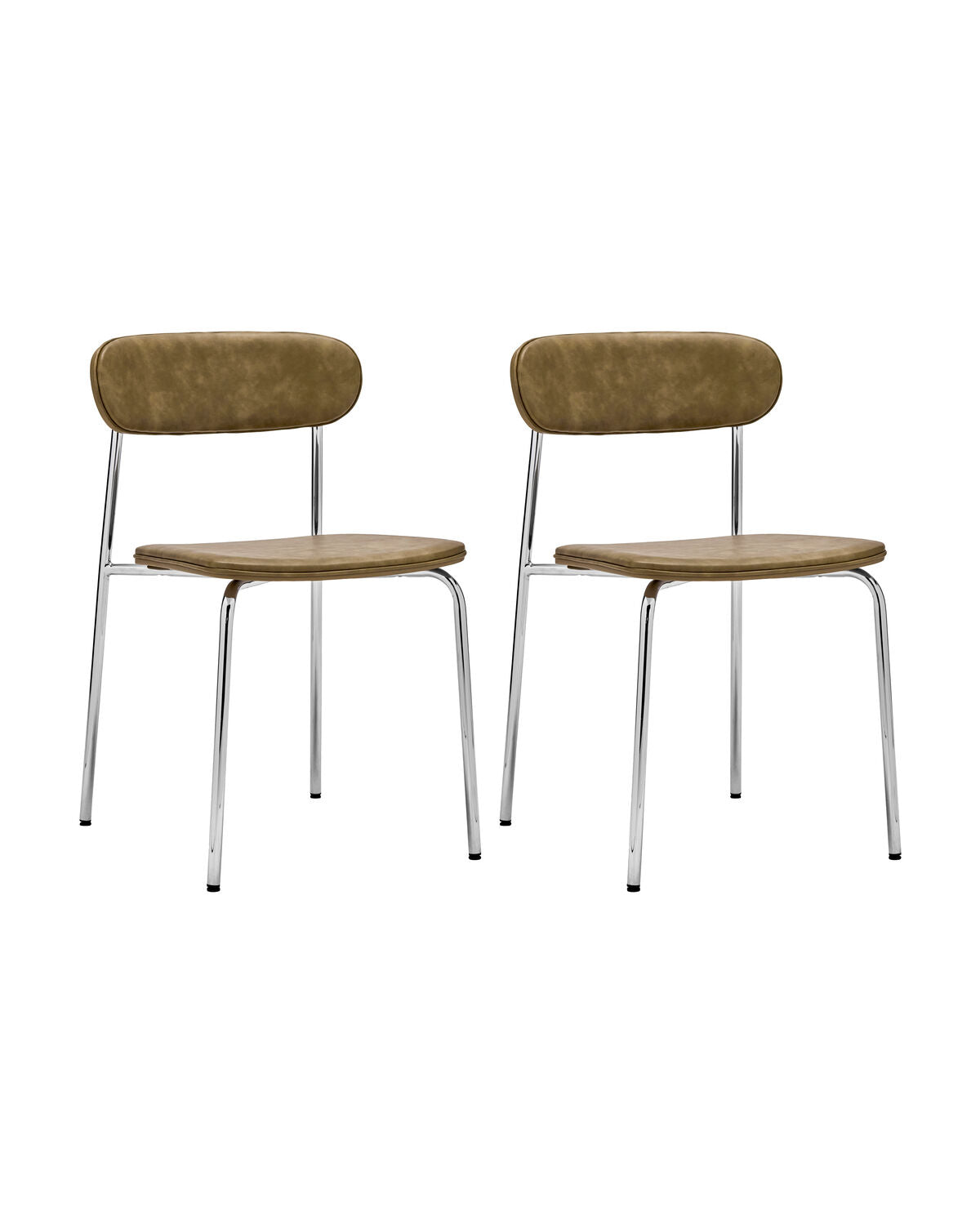 Stuhl, HDPova, Crome, Khaki in Chrome präsentiert im Onlineshop von KAQTU Design AG. Stuhl ist von House Doctor