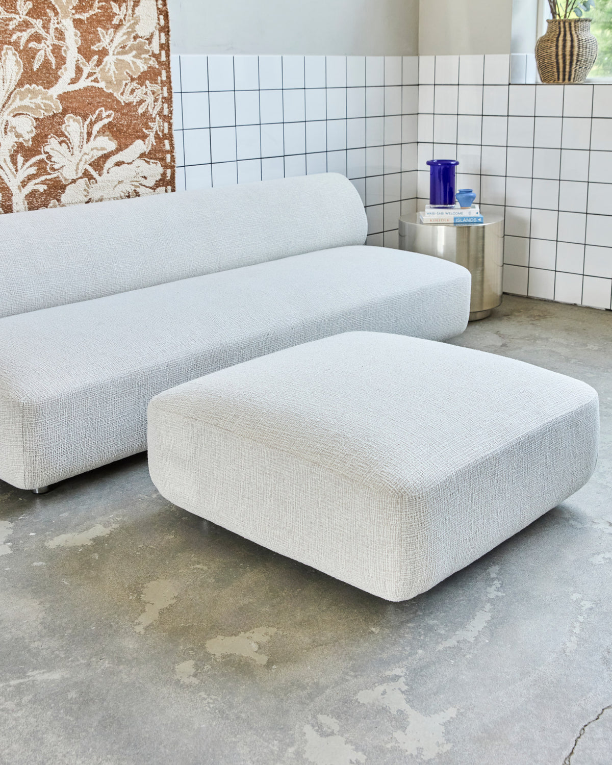 Pouf, HDFeel, Off-White in Off-white präsentiert im Onlineshop von KAQTU Design AG. 2er Sofa ist von House Doctor