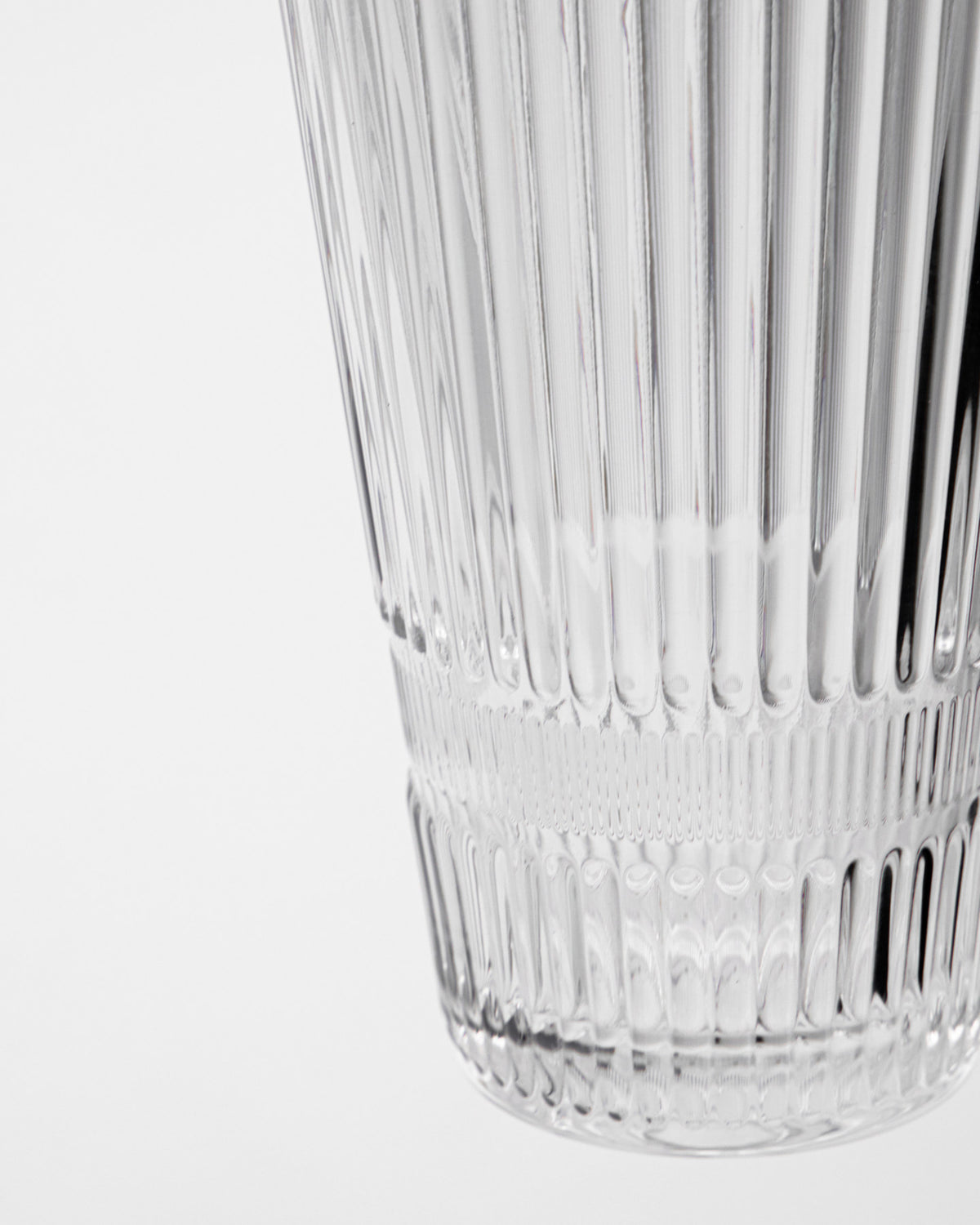 Klares Bierglas HDSlots von House Doctor aus Glas mit geriffelter, transparenter Oberfläche