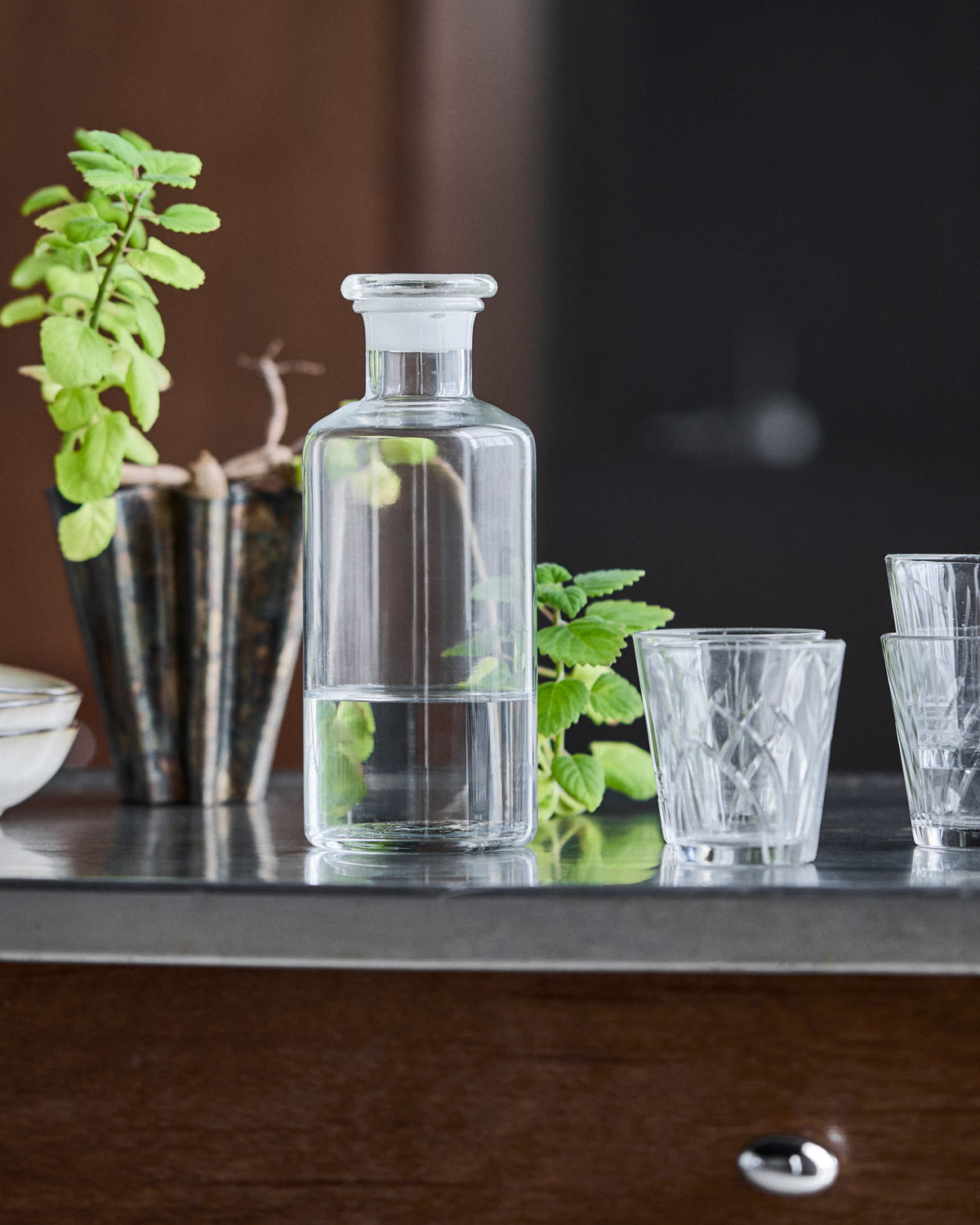 Flasche, HDFarma, Klar in Clear präsentiert im Onlineshop von KAQTU Design AG. Karaffe ist von House Doctor