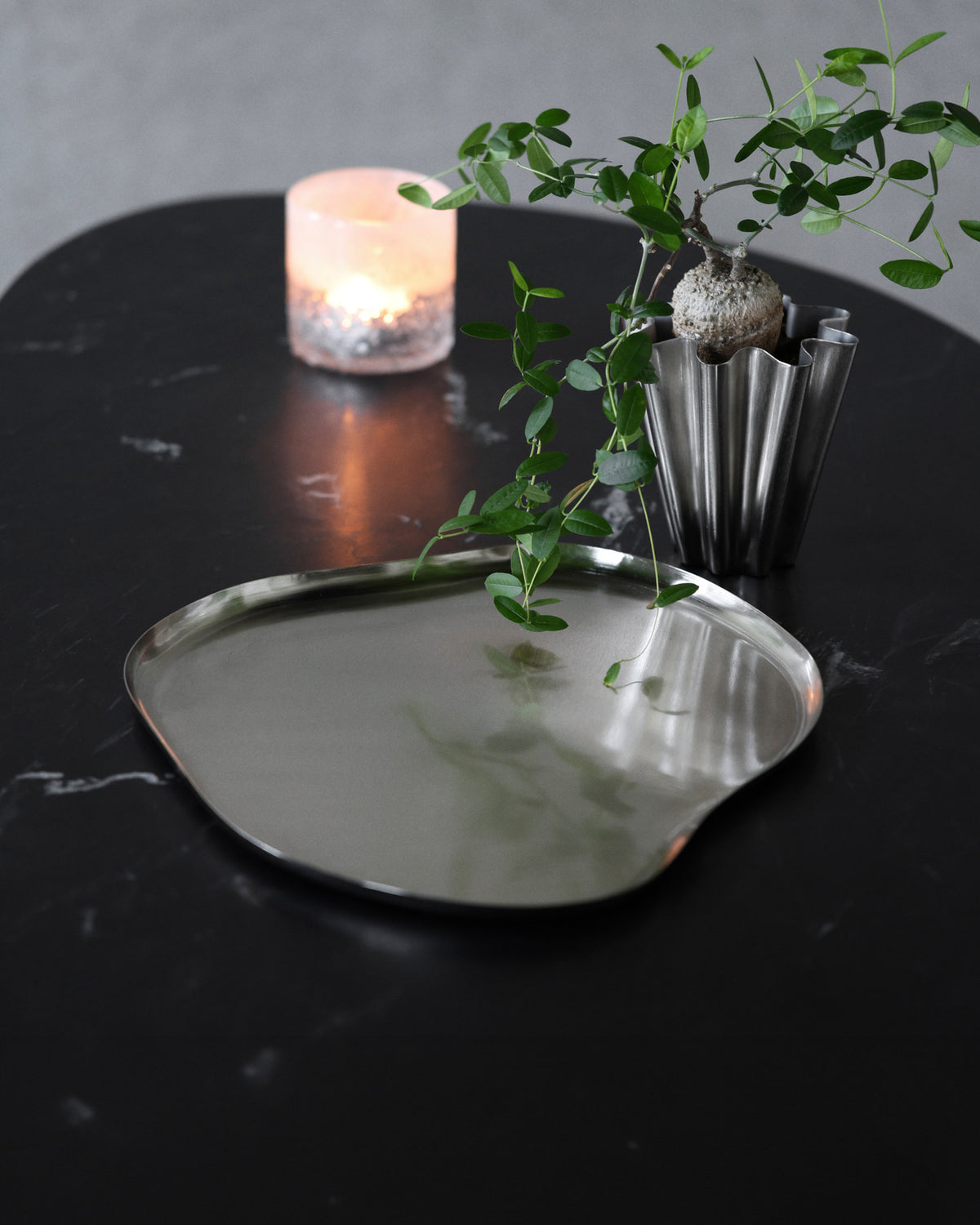 Tablett, HDOsea, Silber-Finish in Silver finish präsentiert im Onlineshop von KAQTU Design AG. Tablett ist von House Doctor